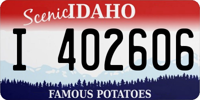 ID license plate I402606