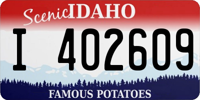 ID license plate I402609