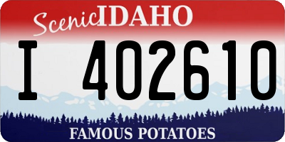 ID license plate I402610