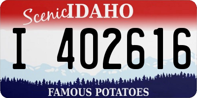 ID license plate I402616
