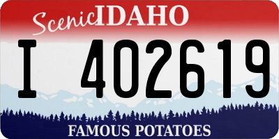 ID license plate I402619