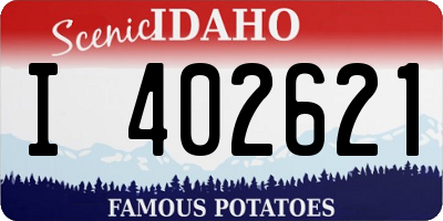 ID license plate I402621