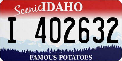 ID license plate I402632