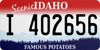 ID license plate I402656