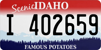 ID license plate I402659