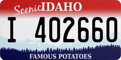 ID license plate I402660