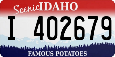 ID license plate I402679