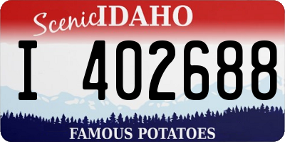 ID license plate I402688