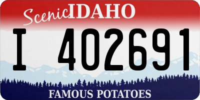 ID license plate I402691