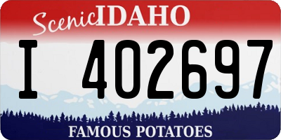 ID license plate I402697