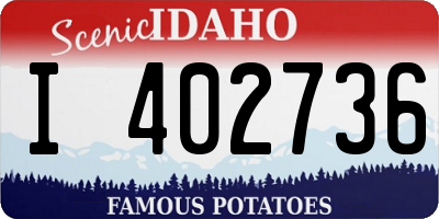 ID license plate I402736