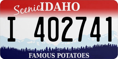 ID license plate I402741