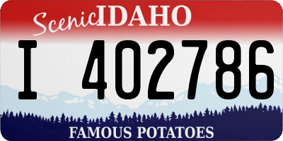 ID license plate I402786