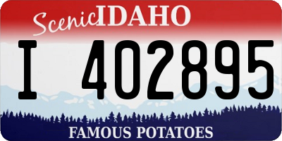 ID license plate I402895