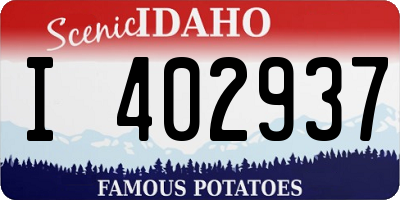 ID license plate I402937