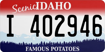 ID license plate I402946