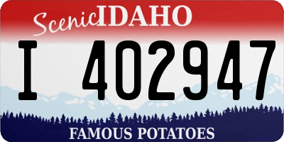 ID license plate I402947