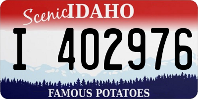 ID license plate I402976