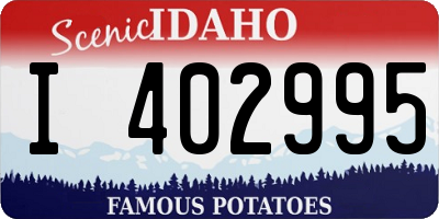 ID license plate I402995