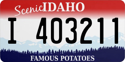 ID license plate I403211