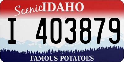 ID license plate I403879