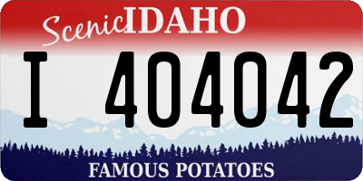 ID license plate I404042
