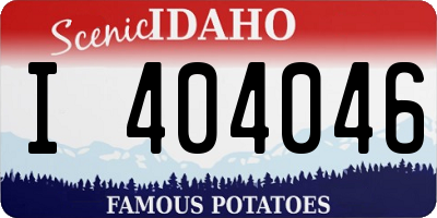 ID license plate I404046