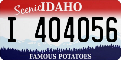 ID license plate I404056