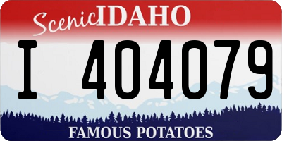 ID license plate I404079
