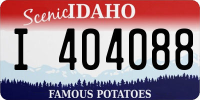 ID license plate I404088
