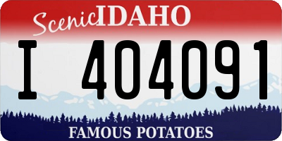 ID license plate I404091