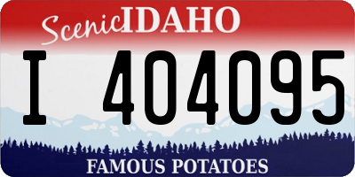 ID license plate I404095