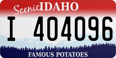 ID license plate I404096