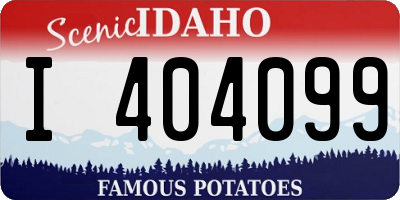 ID license plate I404099