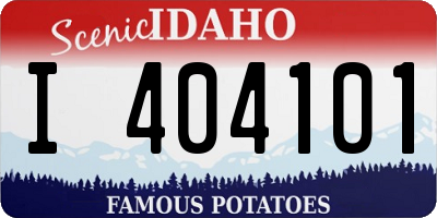 ID license plate I404101