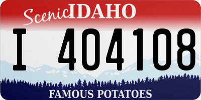 ID license plate I404108