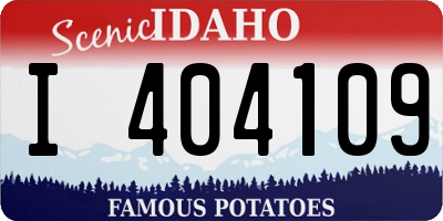 ID license plate I404109