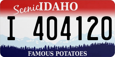 ID license plate I404120