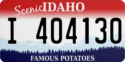 ID license plate I404130