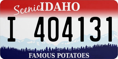 ID license plate I404131