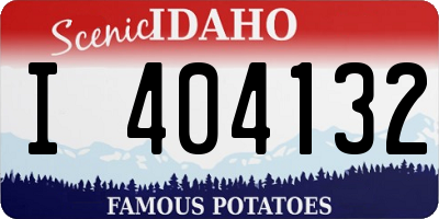 ID license plate I404132