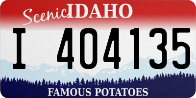 ID license plate I404135