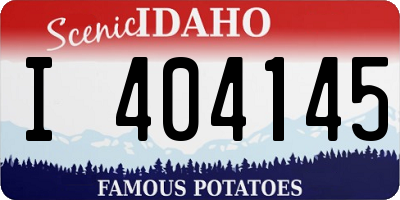ID license plate I404145