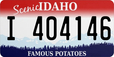 ID license plate I404146