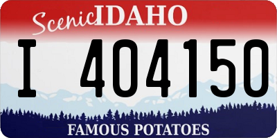 ID license plate I404150