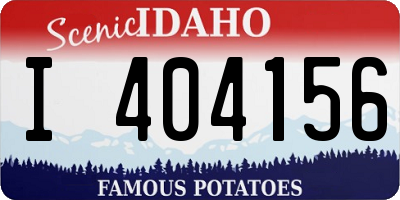 ID license plate I404156