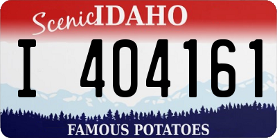 ID license plate I404161