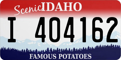 ID license plate I404162