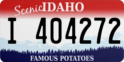 ID license plate I404272