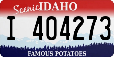 ID license plate I404273